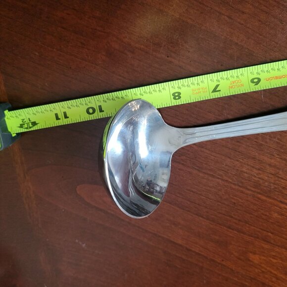 Vintage Spoonful Comfort Silver-Plated Soup Ladle 7" Ornate Handle Design - Picture 5 of 5